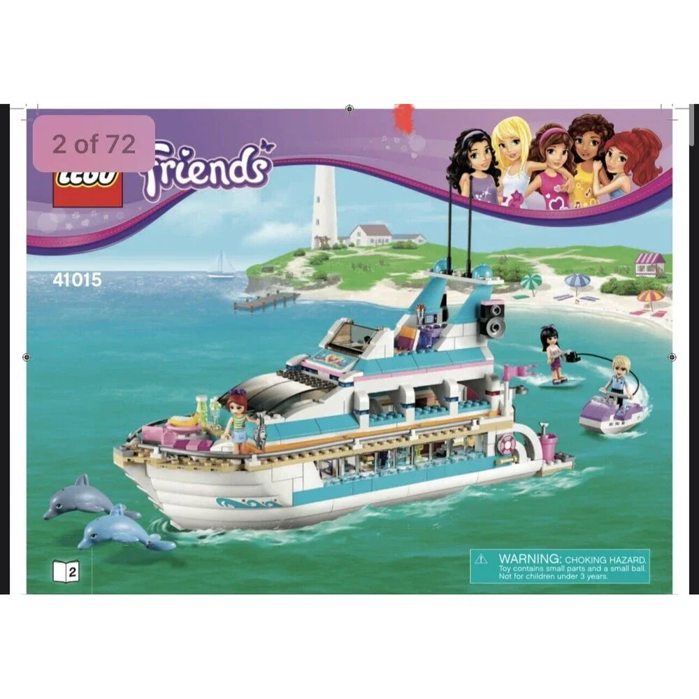 LEGO FRIENDS: Dolphin Cruiser (41015)‎ Retired Complete Not Complete No Box